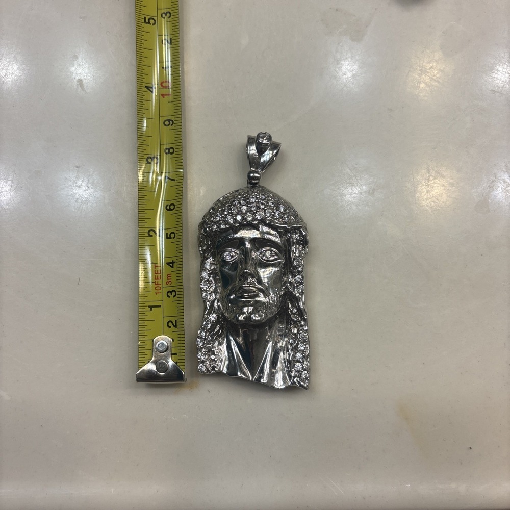 925 sterling silver‎ jesus pendant